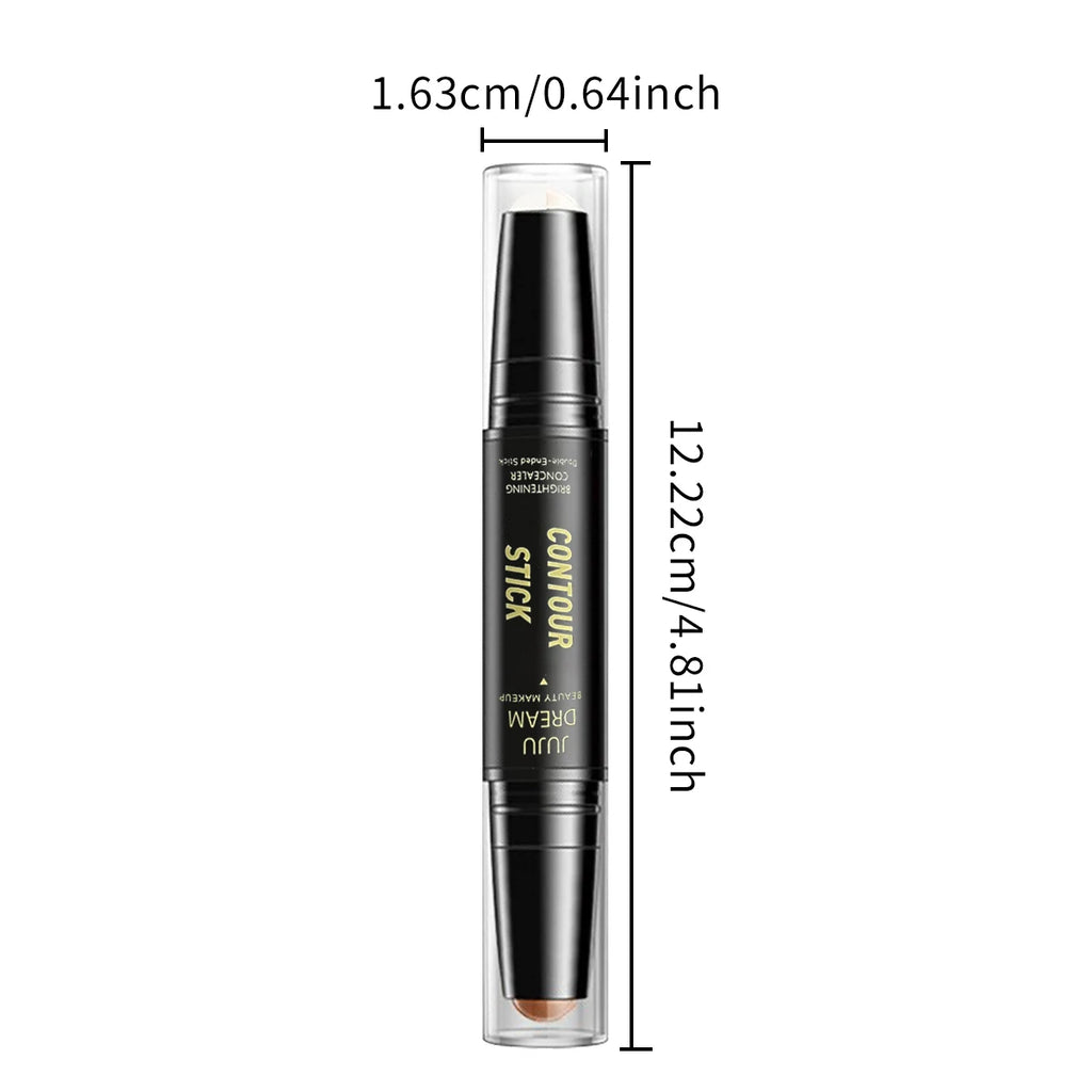Dual-Ended Contour Stick – Long-Lasting Foundation & Concealer for Dark Circles