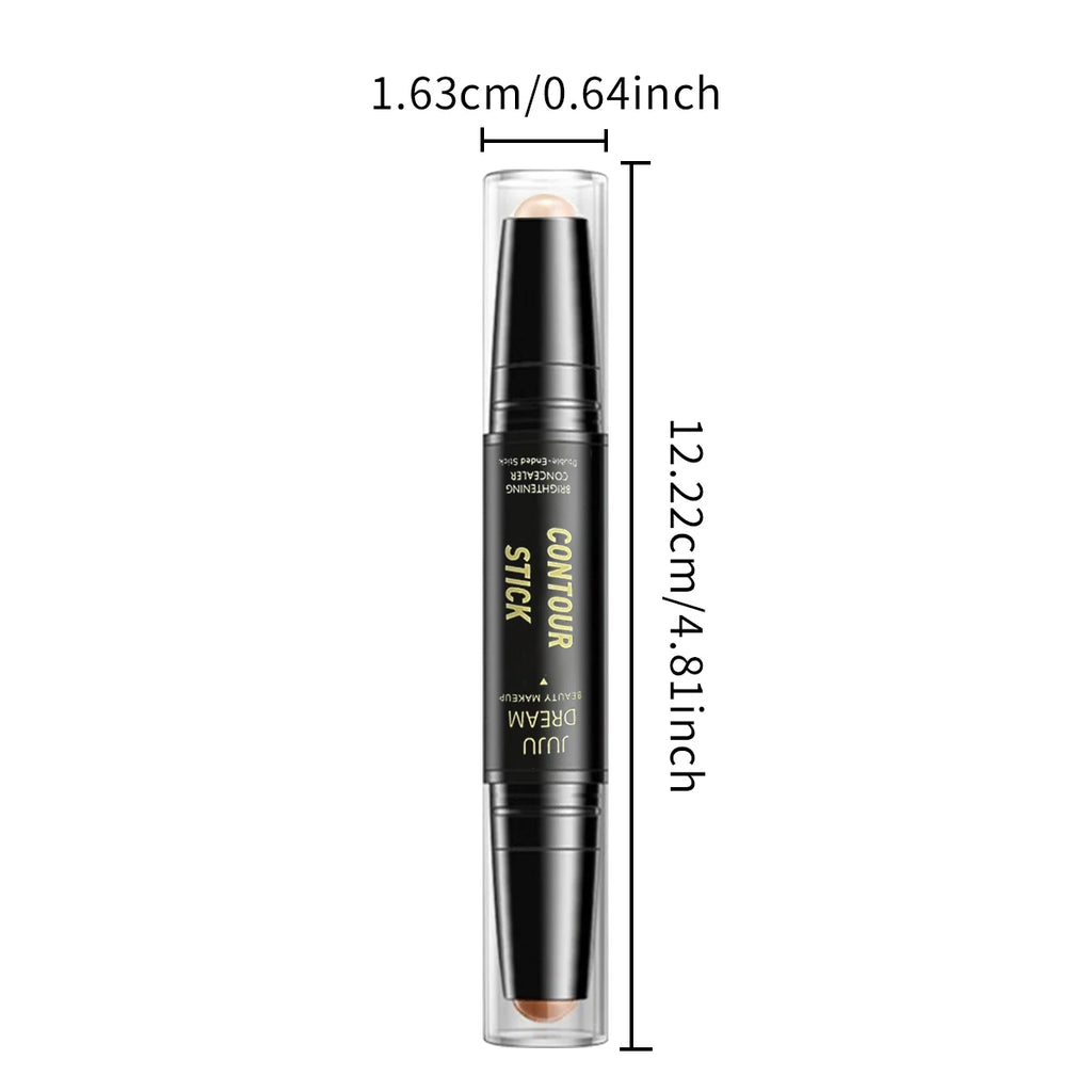 Dual-Ended Contour Stick – Long-Lasting Foundation & Concealer for Dark Circles