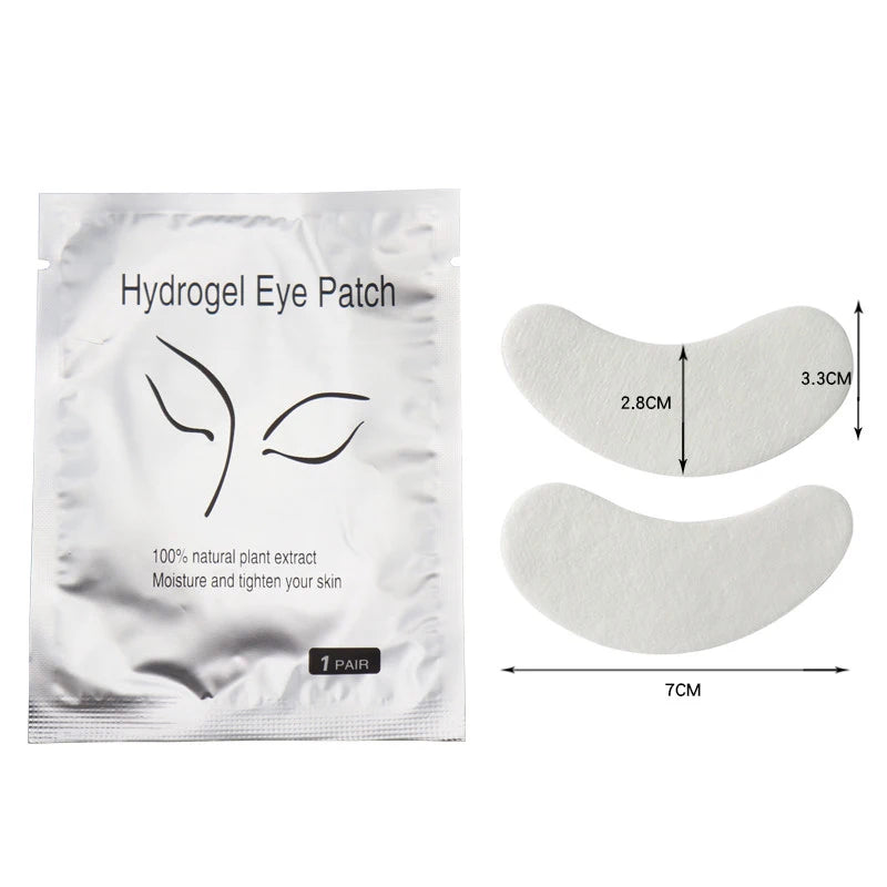 50 pairs of eyelash gel patches for grafting, under-eye extension, and makeup application