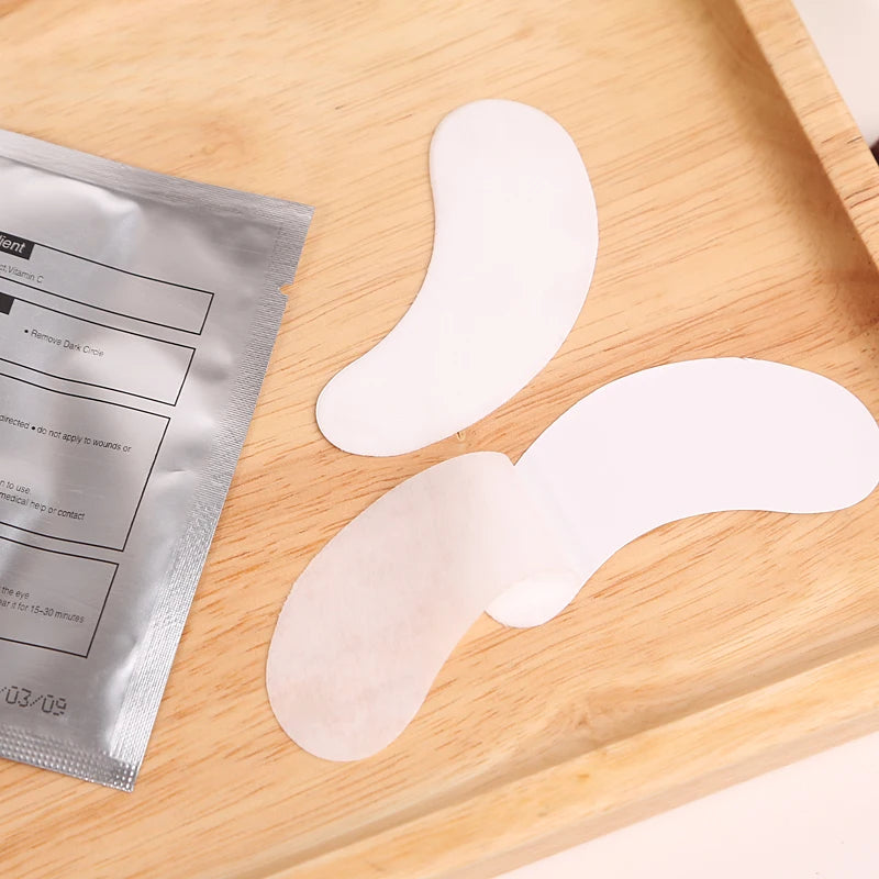50 pairs of eyelash gel patches for grafting, under-eye extension, and makeup application