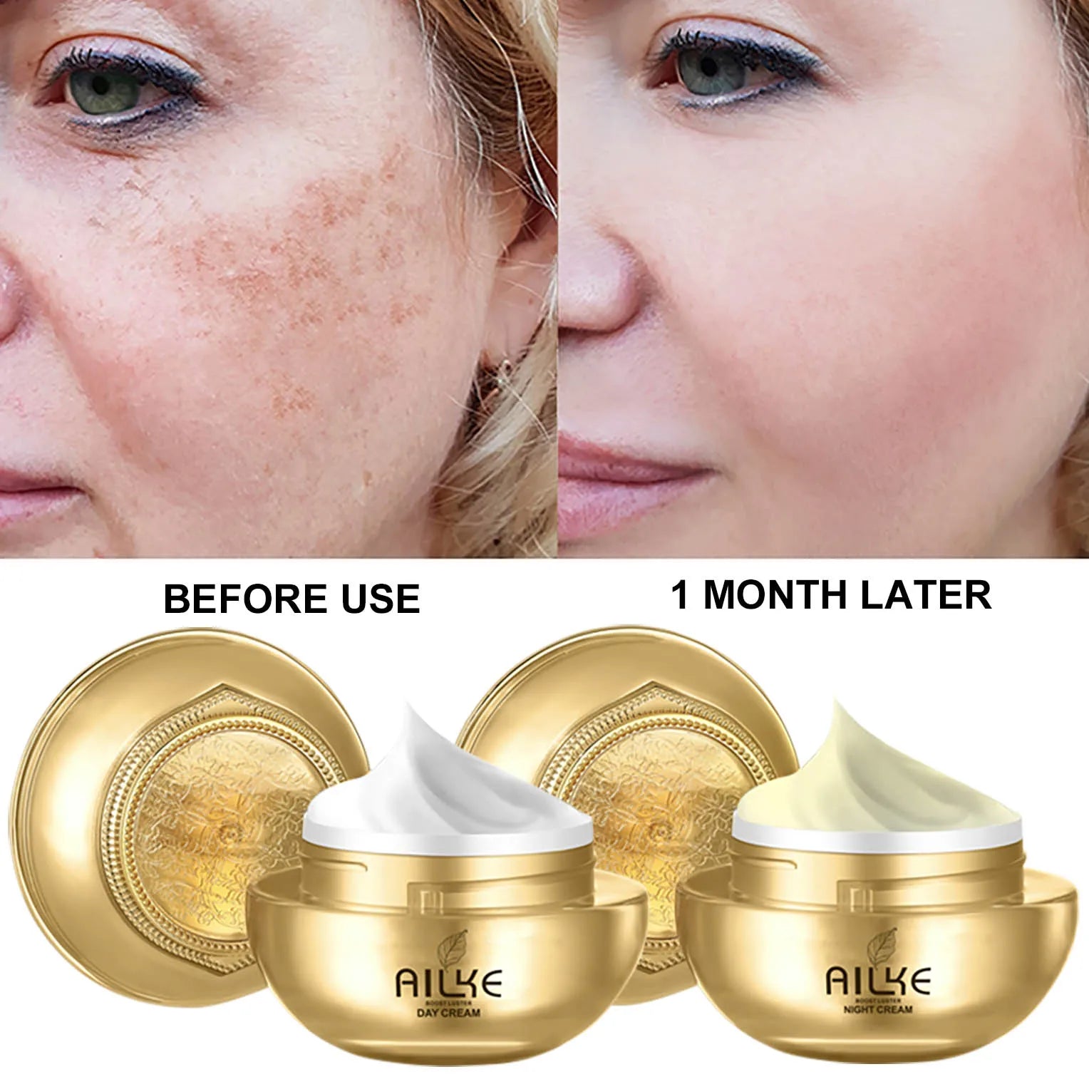 AILKE Whitening Skin Care Set to Reduce Wrinkles, Dark Spots, and Even Skin Tone for Women
