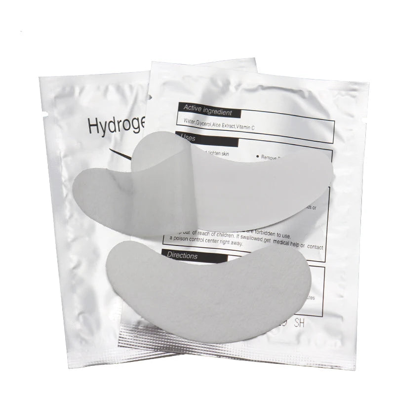 50 pairs of eyelash gel patches for grafting, under-eye extension, and makeup application