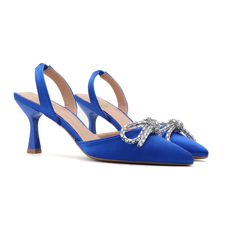 Women's Heeled Sandals – Black, Blue, Pink | 6.5cm Heel | Size S42 | New Style