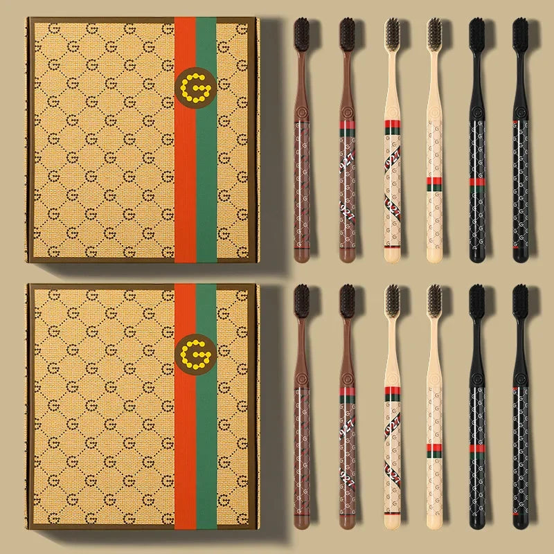 6-Pack High-Grade Toothbrush Set – Soft Bristles for Daily Adult Oral Care