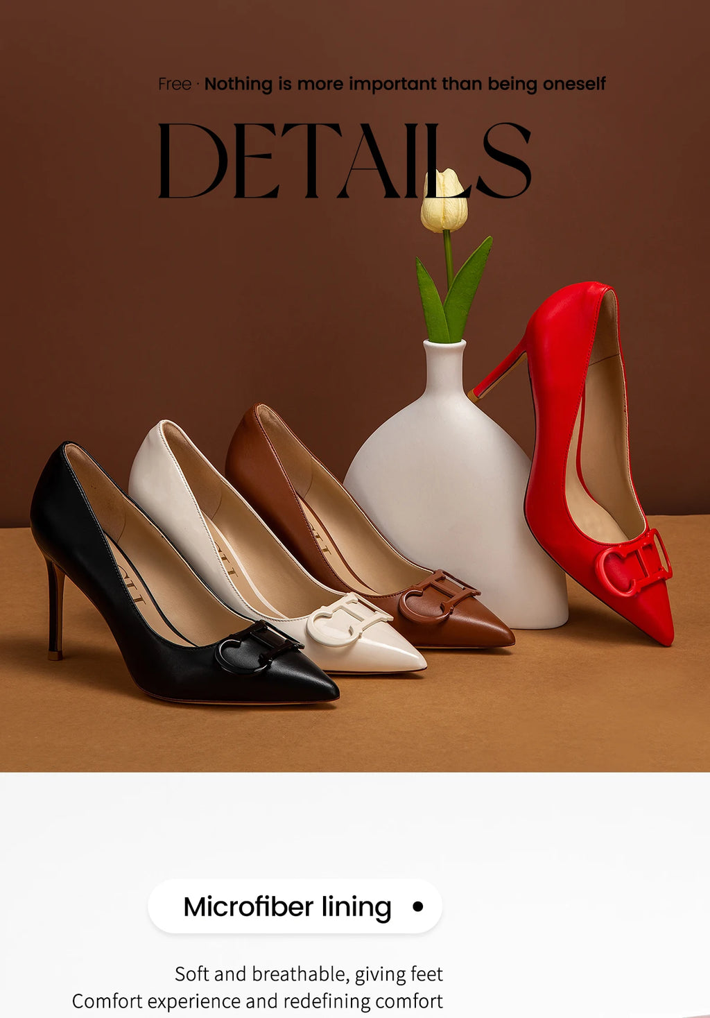 Women's High Heels New Pointed Metal Buckle Party Carnival Women's Shoes 9cm