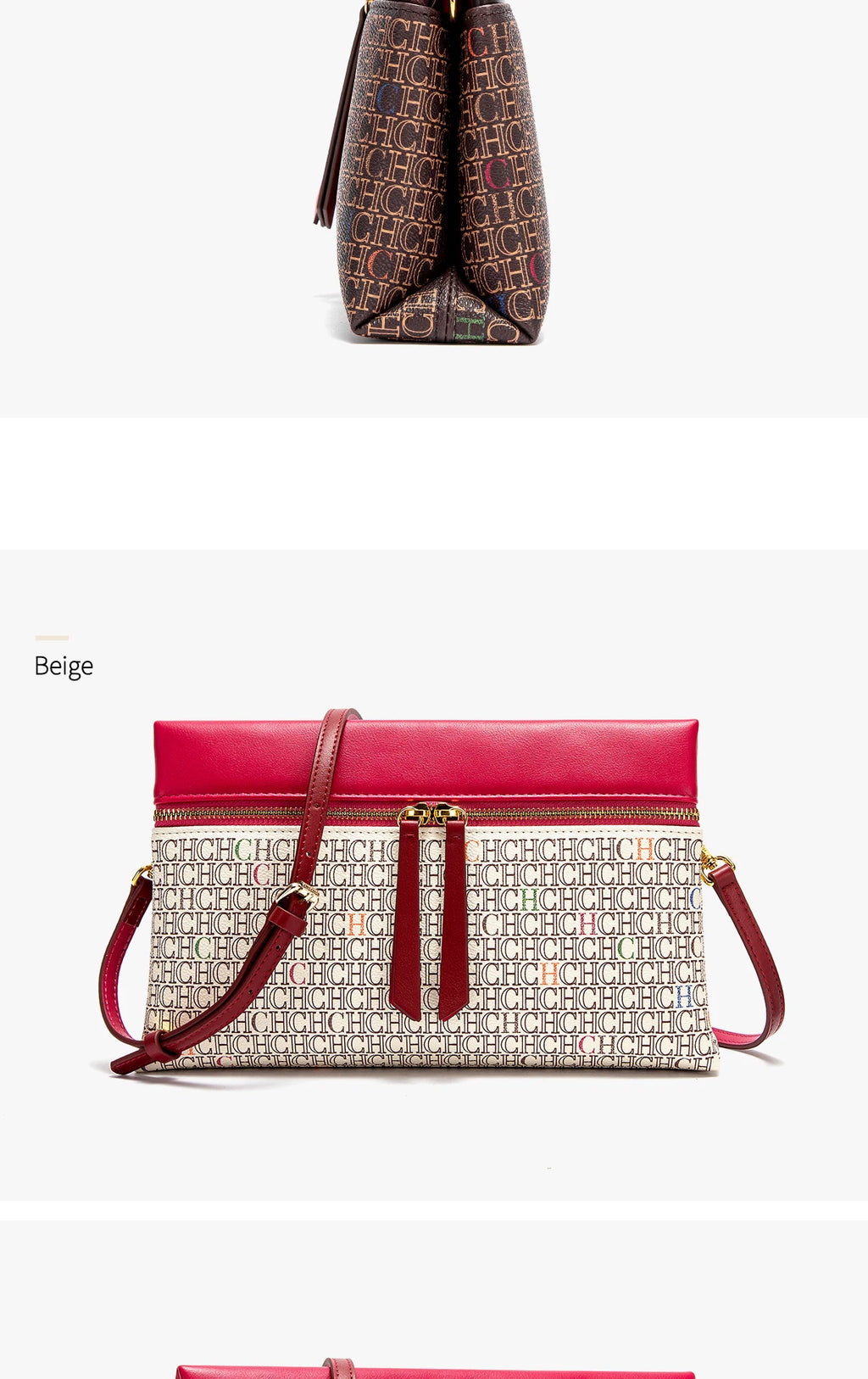 Women's Shoulder Bag New Coffee Color Letter Postman Bag Winter Business Commuter