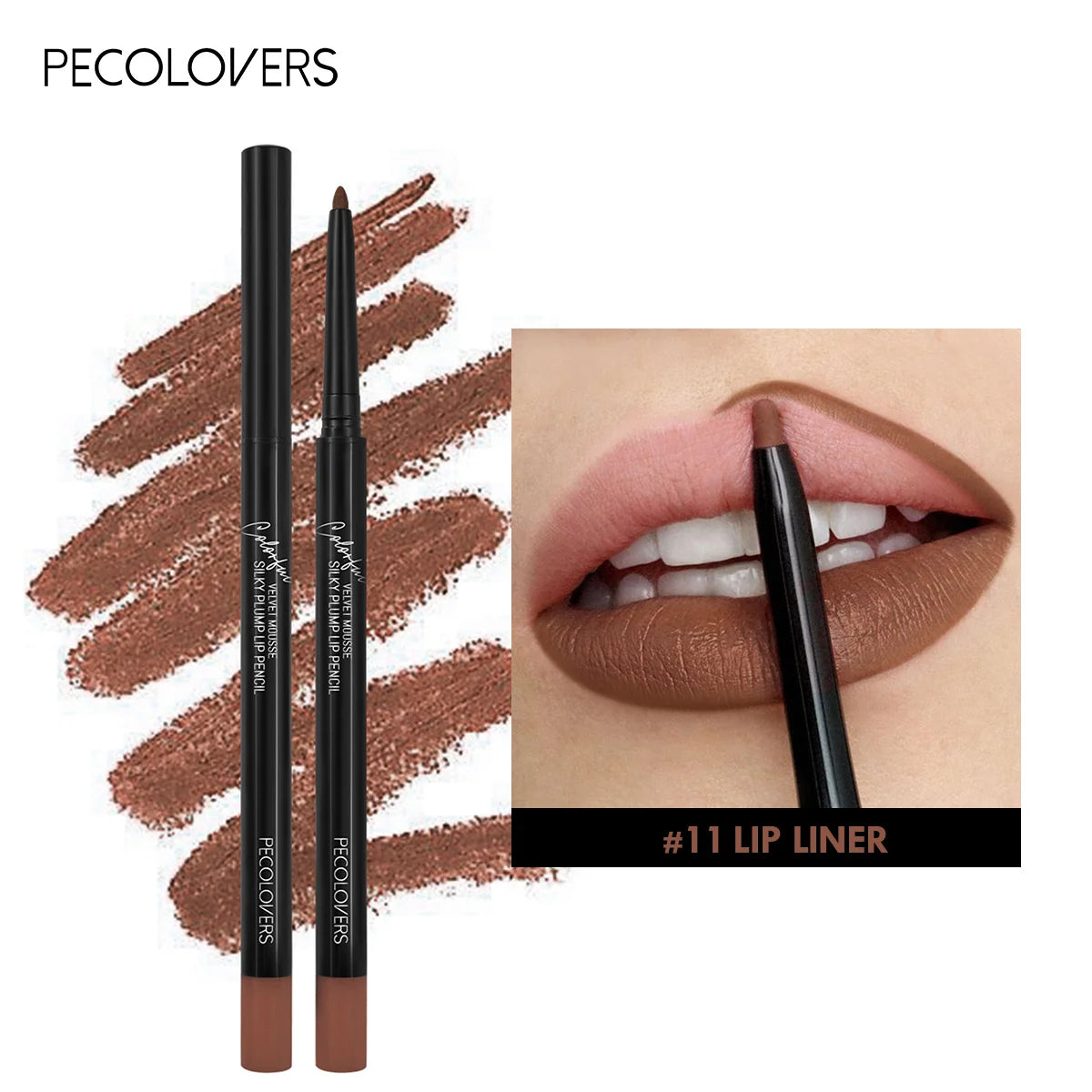 Waterproof Matte Lip Liner – Long-Lasting, Moisturizing, 12 Colors