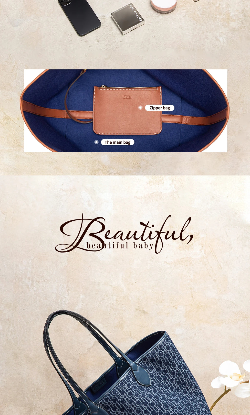 Women's Tote Bag Simple Double sided Available Mother and Child Large Capacity Casual Handbag