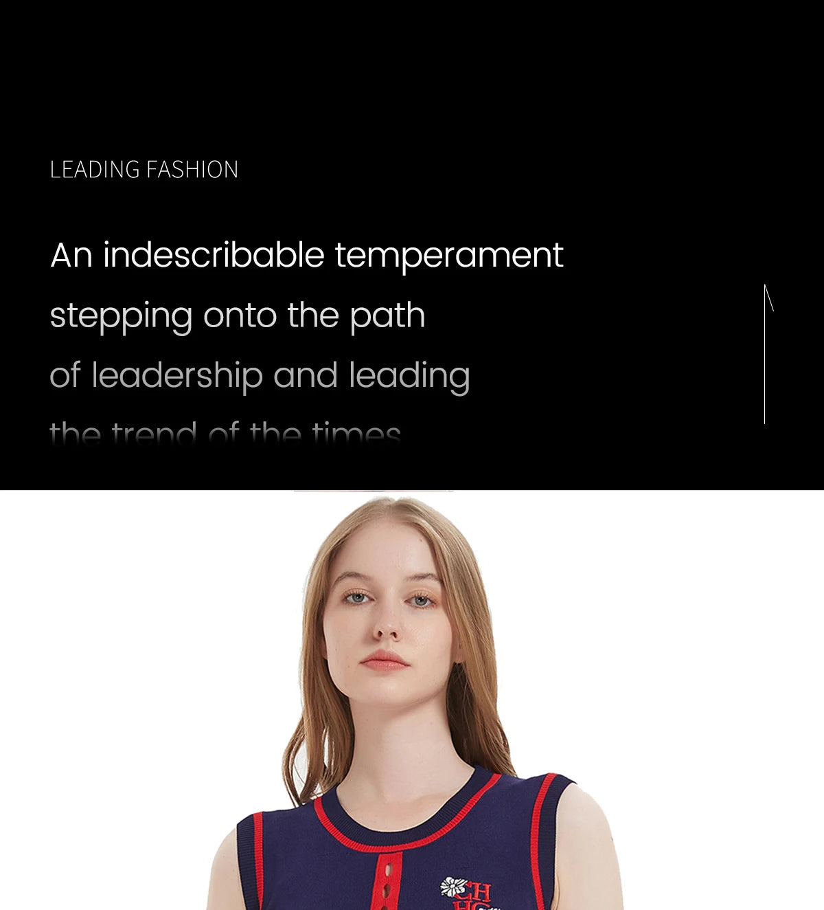 Women's Dress New Sleeveless Knitted Long Dress Simple navy blue Business