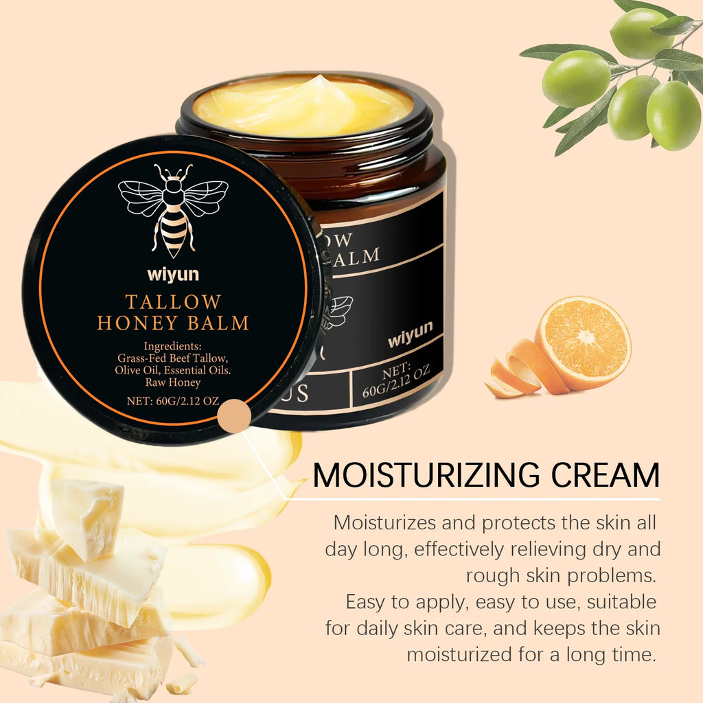 Tallow Honey Glow Cream – Hydrating & Firming Lotion for Face & Body