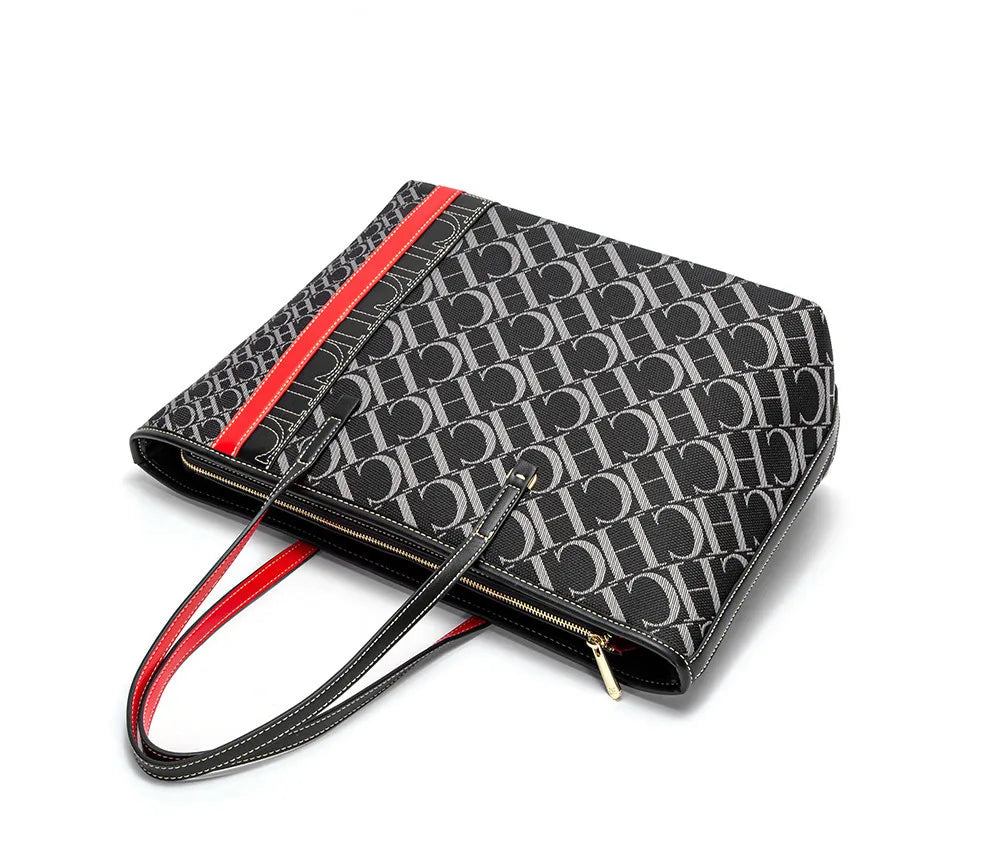 Women's Tote Bag New Fabric Splicing Handbag Large Capacity