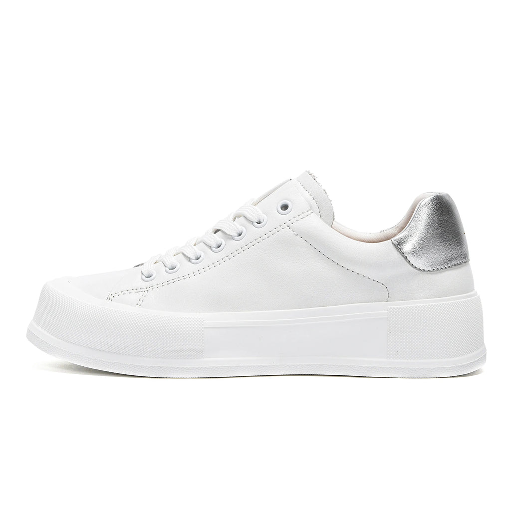 Women's Walking Shoes New Rice White Casual Flat Bottom Walking Shoes Bone Correction