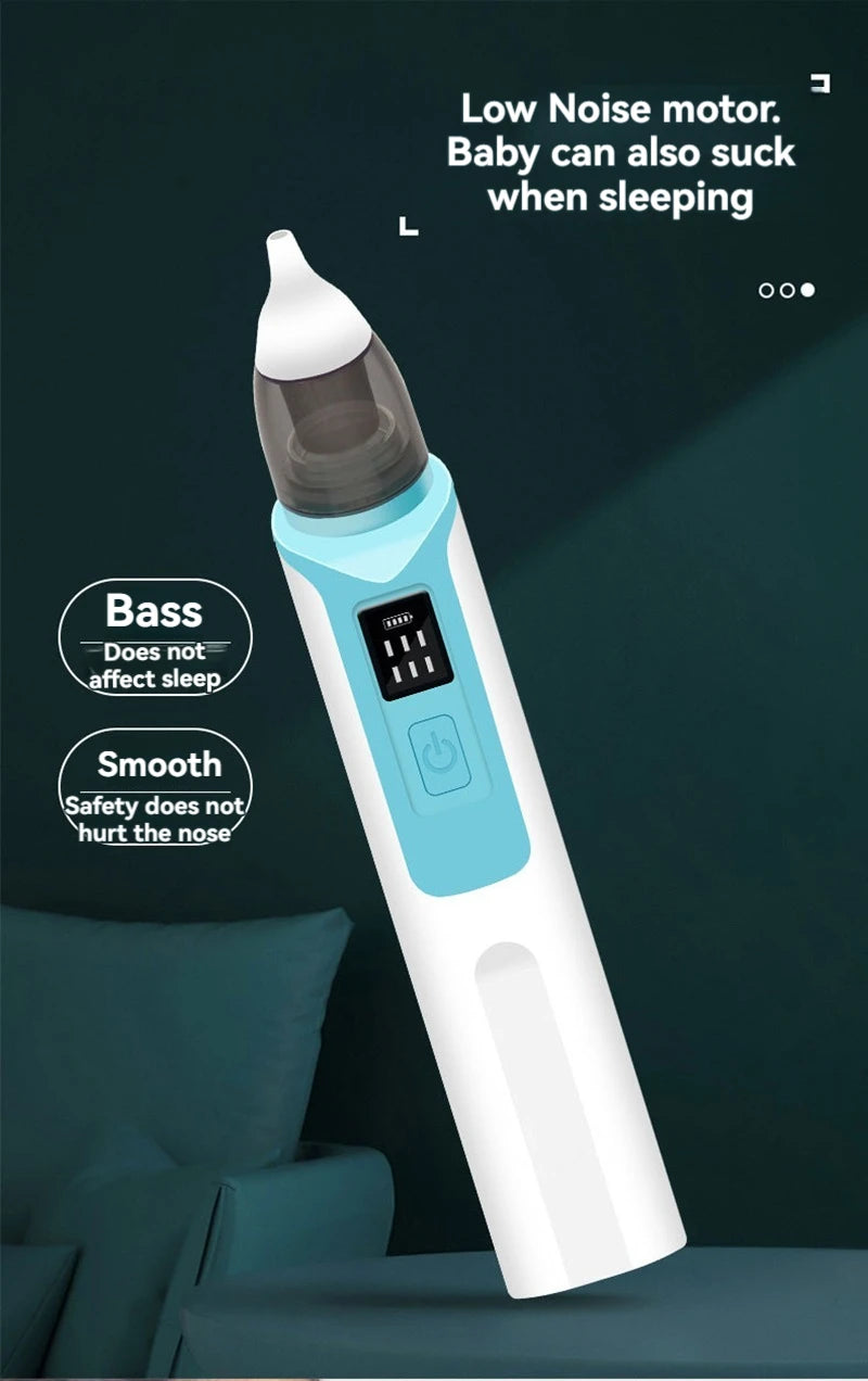 Electric Baby Nasal Aspirator – Rechargeable, Gently Clears Congestion for Newborns