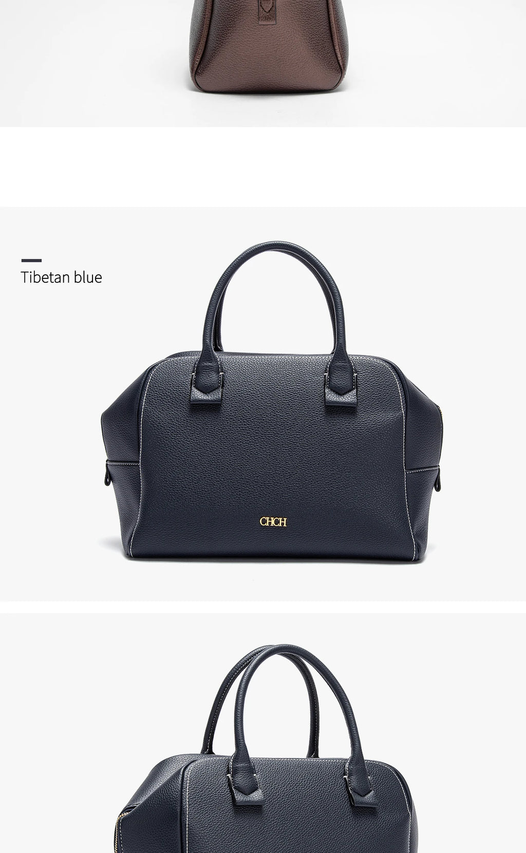 Women's Crossbody Bag Autumn Large Capacity Pillow Bag Hidden Blue Zipper Wide Shoulder Strap Travel Bag