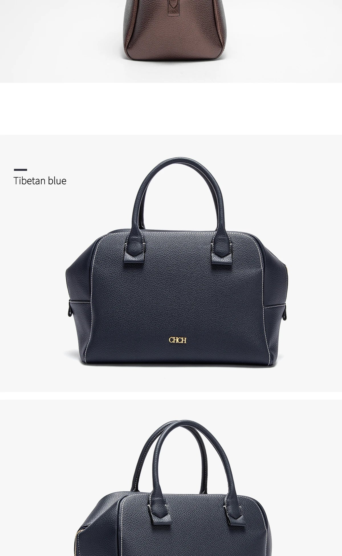 Women's Crossbody Bag Autumn Large Capacity Pillow Bag Hidden Blue Zipper Wide Shoulder Strap Travel Bag