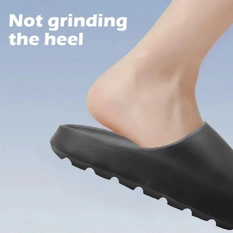 Coconut Cloud EVA Slides – Thick-Soled Soft Sandals for Men & Women, Summer Beach Wear