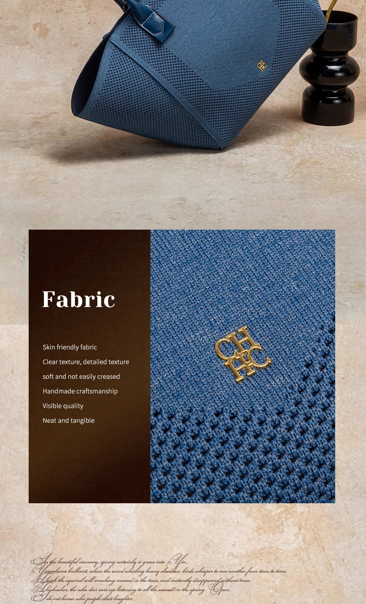 Women's Tote Bag Summer New Fabric Hollow Design Large Capacity