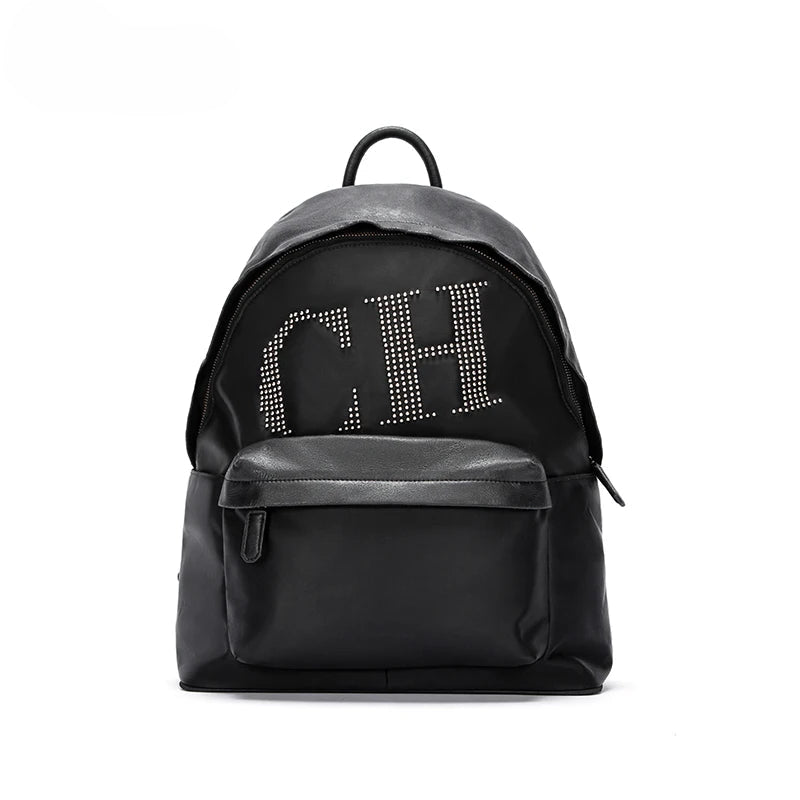 Women's Backpack Black Travel Bag College Student Travel Backpack