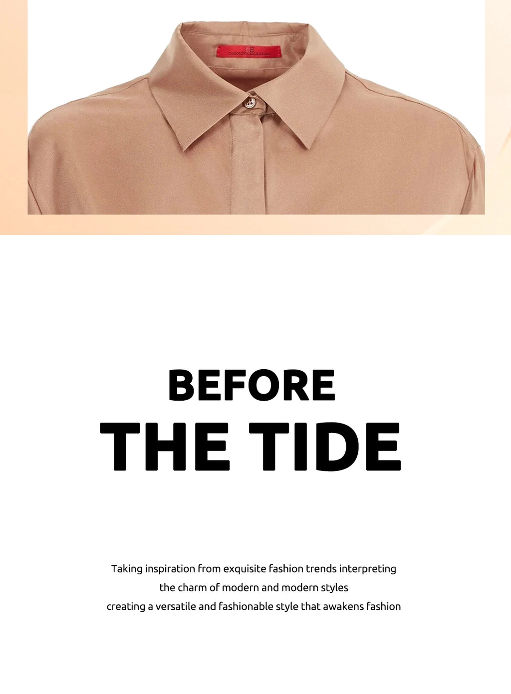 Women's Shirt Long Top Khaki Business Women's Set Casual Pants