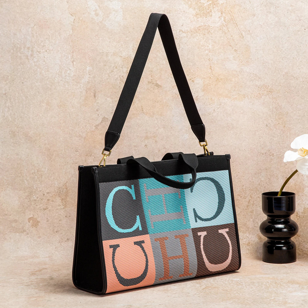 Women's Tote Bag New Letter Eco friendly Large Capacity Handbag Mommy Shopping Bag 42 * 12 * 31cm