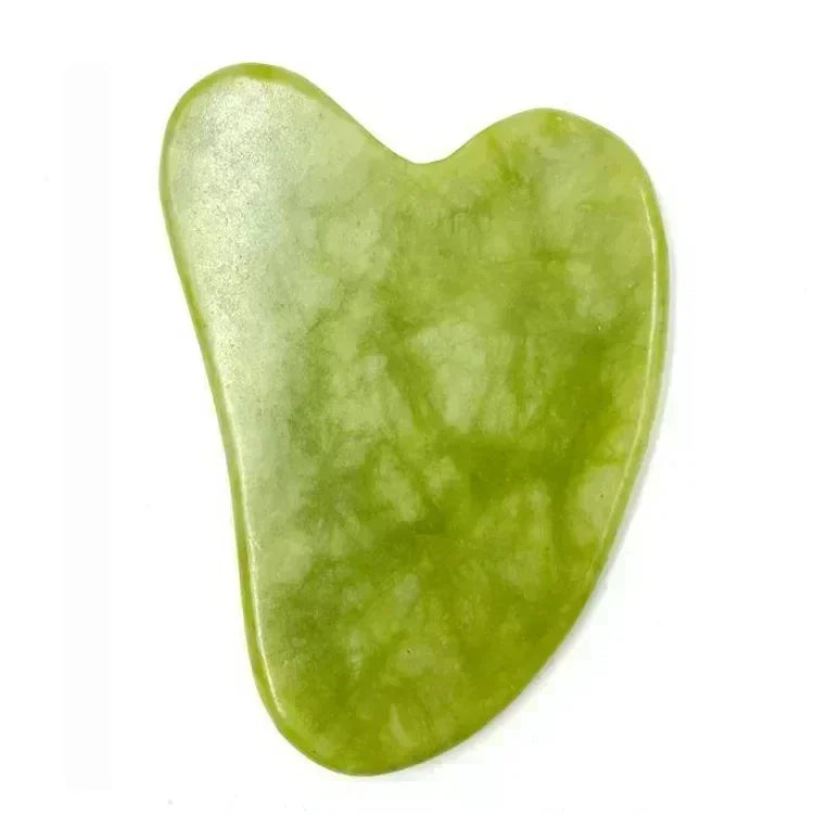 Natural Jade Roller and Gua Sha for Face and Body Massage, Eye Care, and Skin Lifting