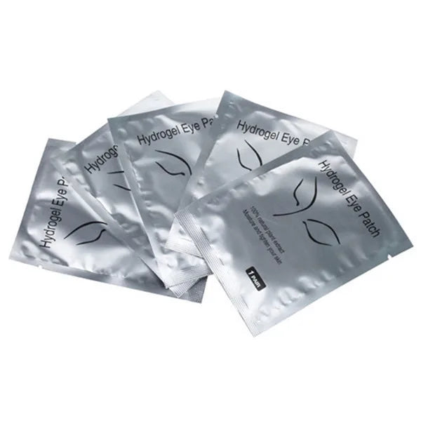 50 pairs of eyelash extension lower eye masks, makeup patches, and stickers for eyelash application.