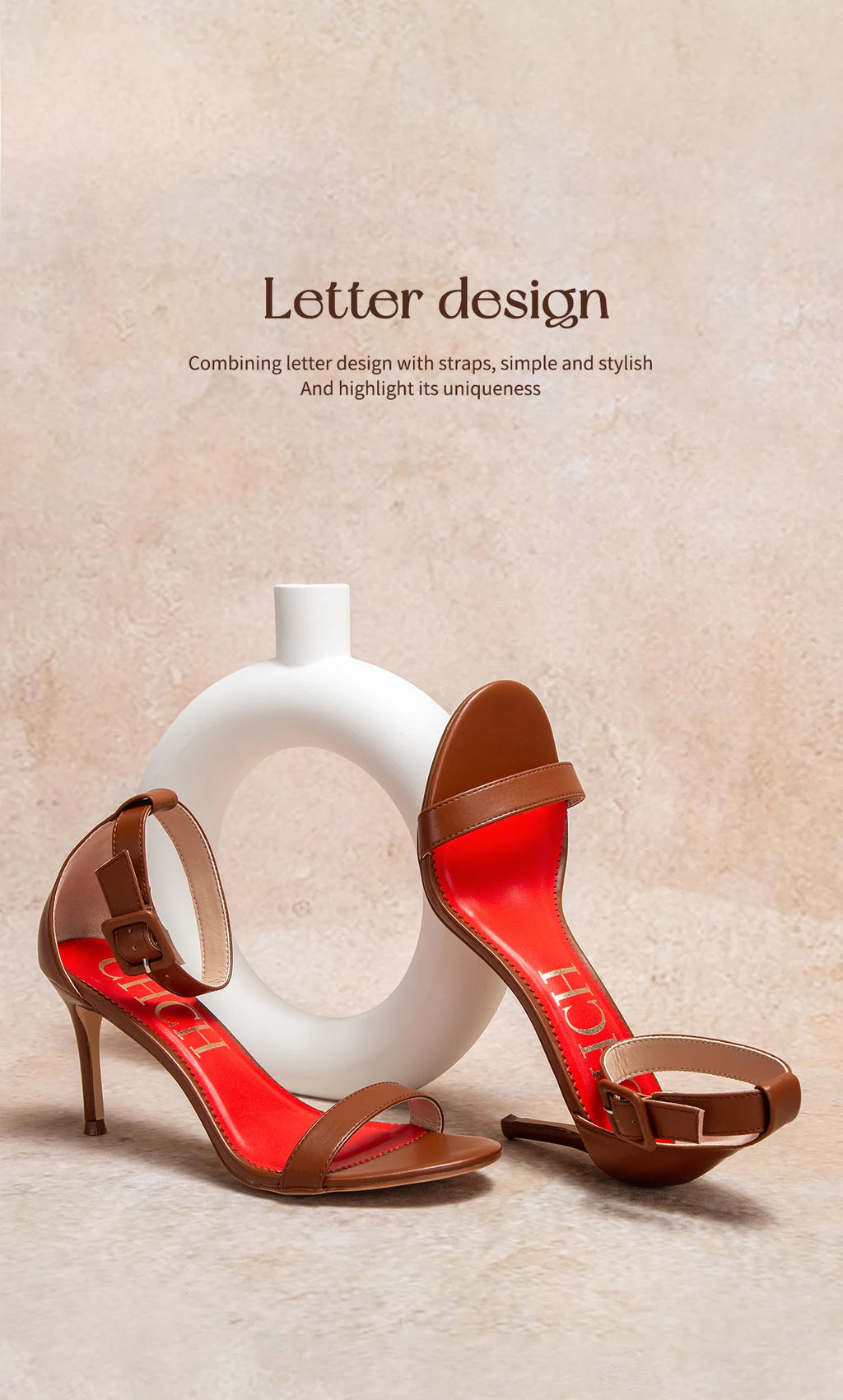 Women's High Heels Flower Ankle Strap Stilettos Round Open Toe Dressy Sexy Sandals 8cm