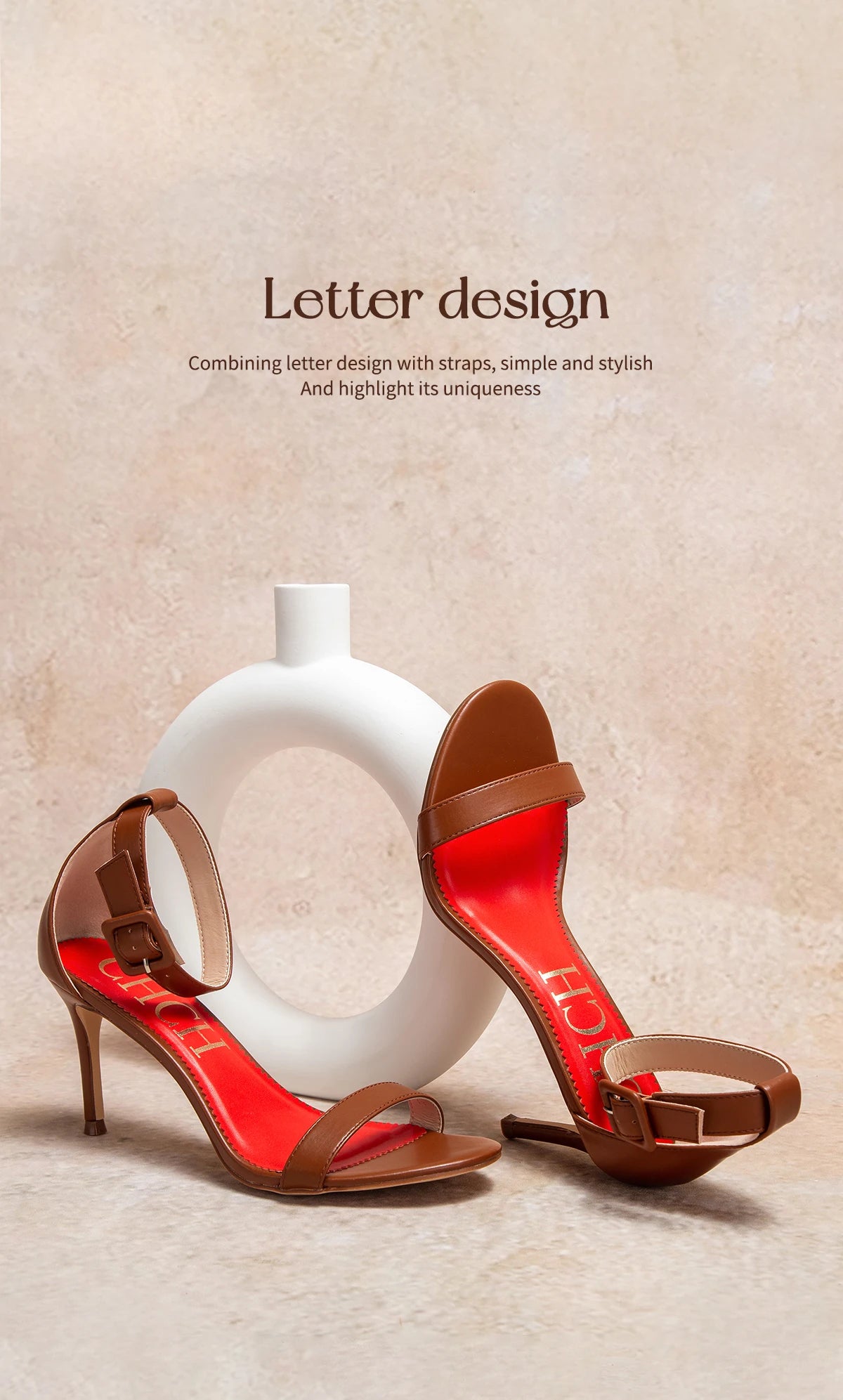 Women's High Heels Flower Ankle Strap Stilettos Round Open Toe Dressy Sexy Sandals 8cm