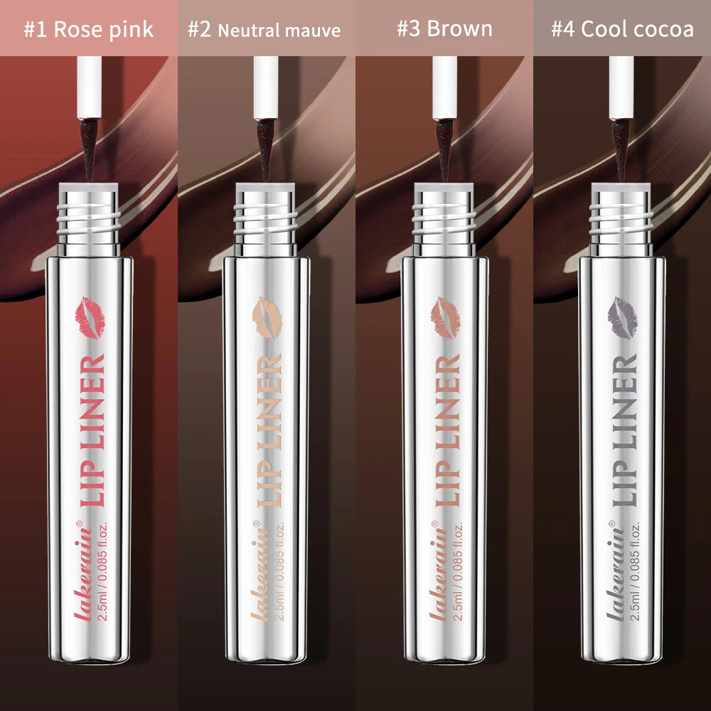 Waterproof Peel-Off Lip Tint – Long-Lasting Matte Lip Liner & Gloss, Brown