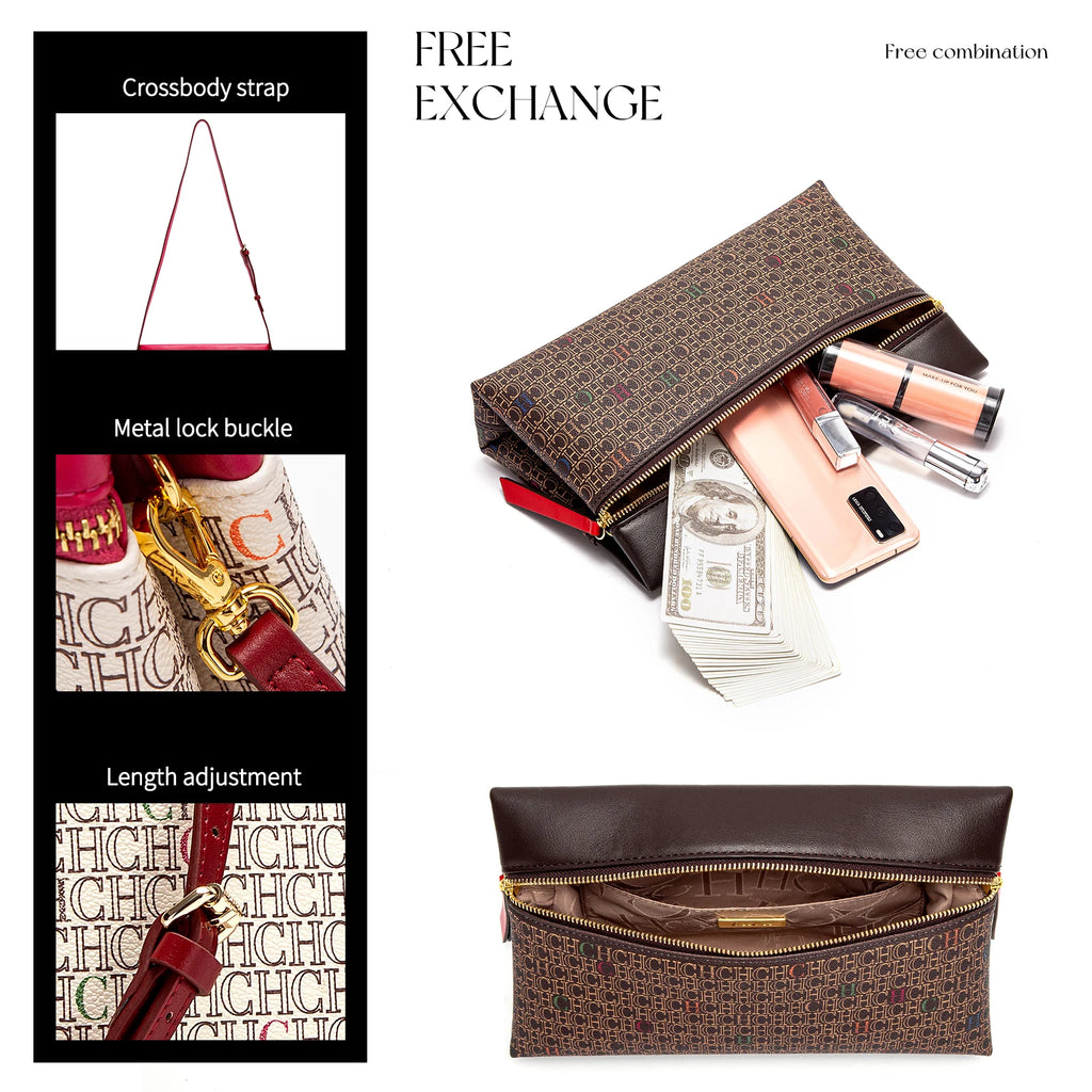 Women's Shoulder Bag New Coffee Color Letter Postman Bag Winter Business Commuter