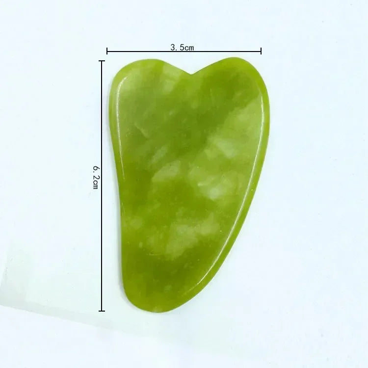 Natural Jade Roller and Gua Sha for Face and Body Massage, Eye Care, and Skin Lifting