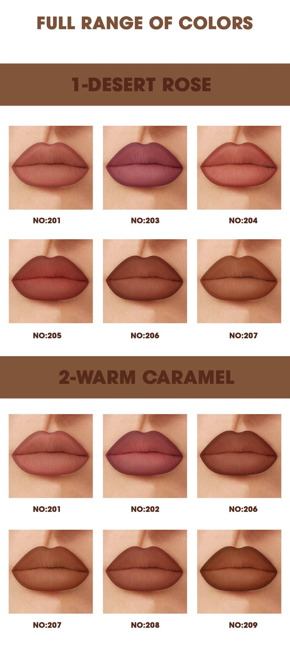 Rozza Waterproof Lip Liner Set – weightless, precise, soft, blendable matte texture