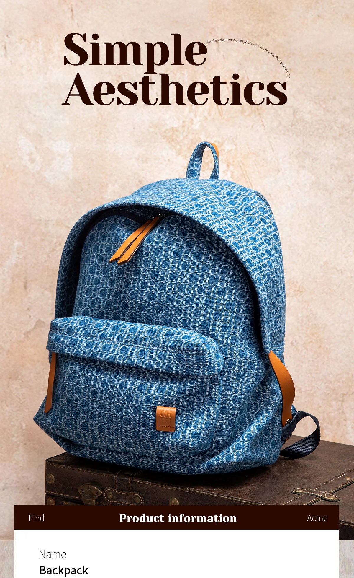 Backpack 20in Large Capacity Lightweight Foldable Storage Backpack Travel Bag Computer Bag