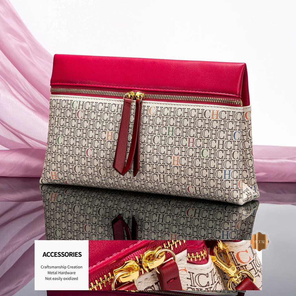 Women's Shoulder Bag New Coffee Color Letter Postman Bag Winter Business Commuter