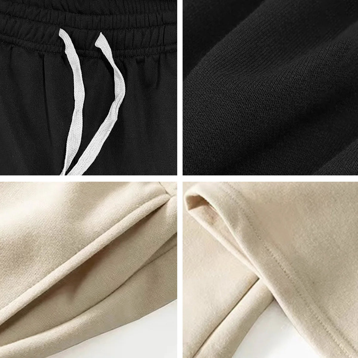 Men’s Solid Straight-Leg Jogging Pants – Casual Sports, Running & Gym Wear