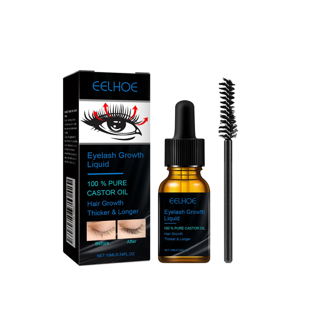 Natural Castor Oil Serum – Eyebrow & Eyelash Growth & Thickening
