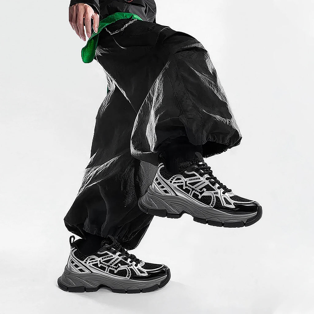 Men's Casual Shoes Summer New Silver Breathable Mesh Outdoor Vulcanized Shoes