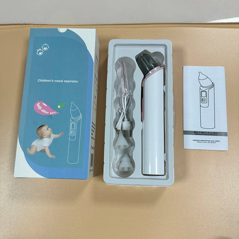 Electric Baby Nasal Aspirator – Rechargeable, Gently Clears Congestion for Newborns