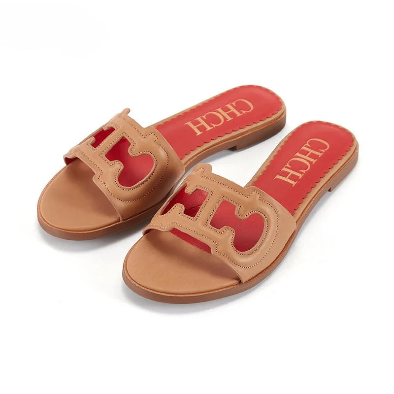 Women's Slippers Simple Black Flat Flat Women's Shoes Home Indoor Slippers