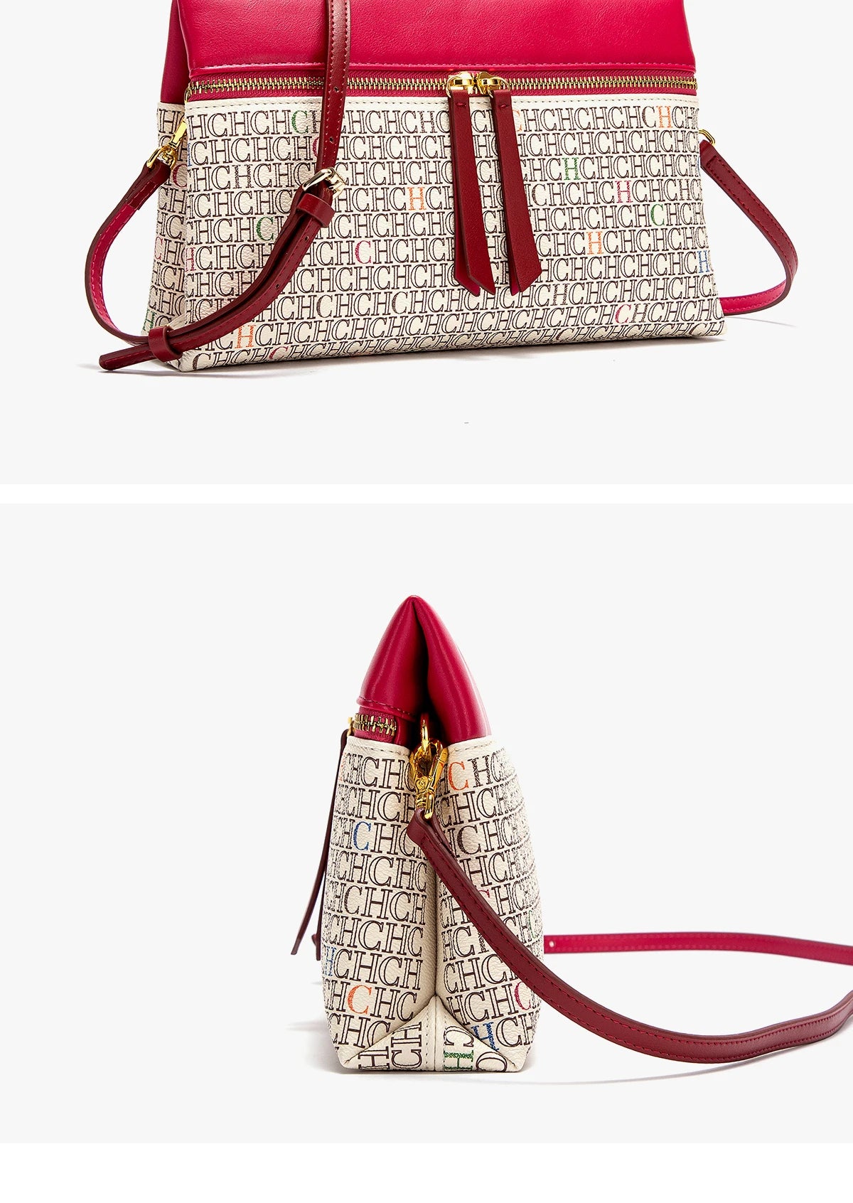 Women's Shoulder Bag New Coffee Color Letter Postman Bag Winter Business Commuter