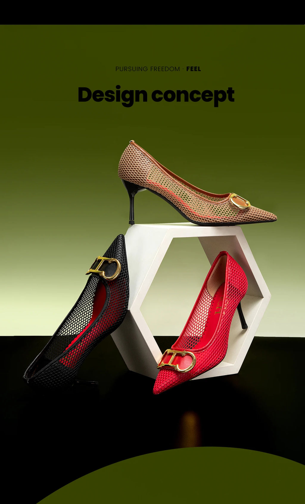 Women's High Heels New Hollow Business Women's Shoes 7cm Red Evening Shoes