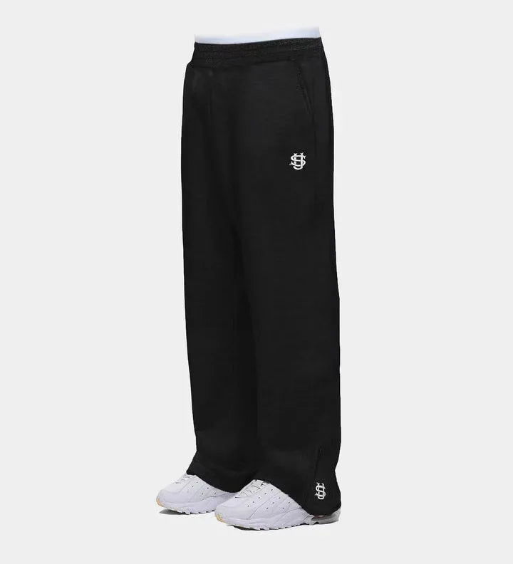 Y2K Style Jogger Sweatpants with Embroidery, Wide Leg, Pockets, and Men's Hoodie