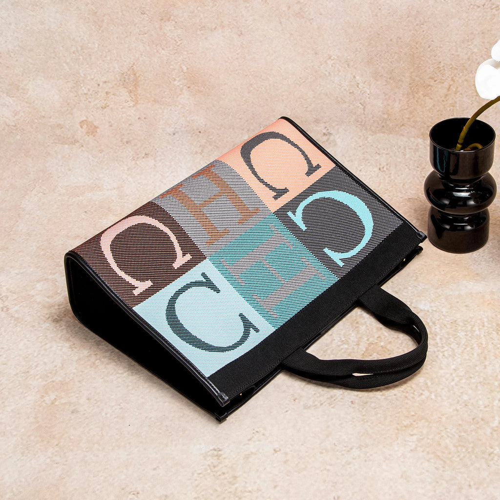 Women's Tote Bag New Letter Eco friendly Large Capacity Handbag Mommy Shopping Bag 42 * 12 * 31cm