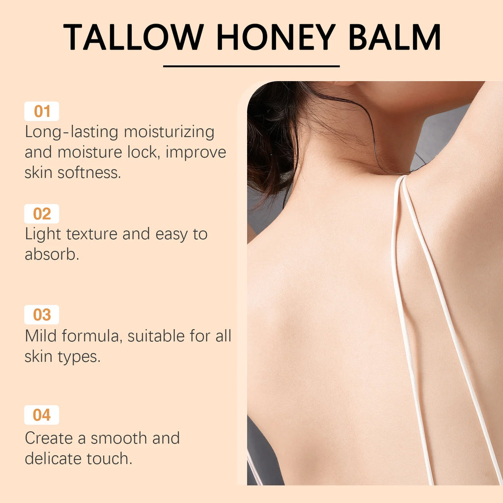 Tallow Honey Glow Cream – Hydrating & Firming Lotion for Face & Body