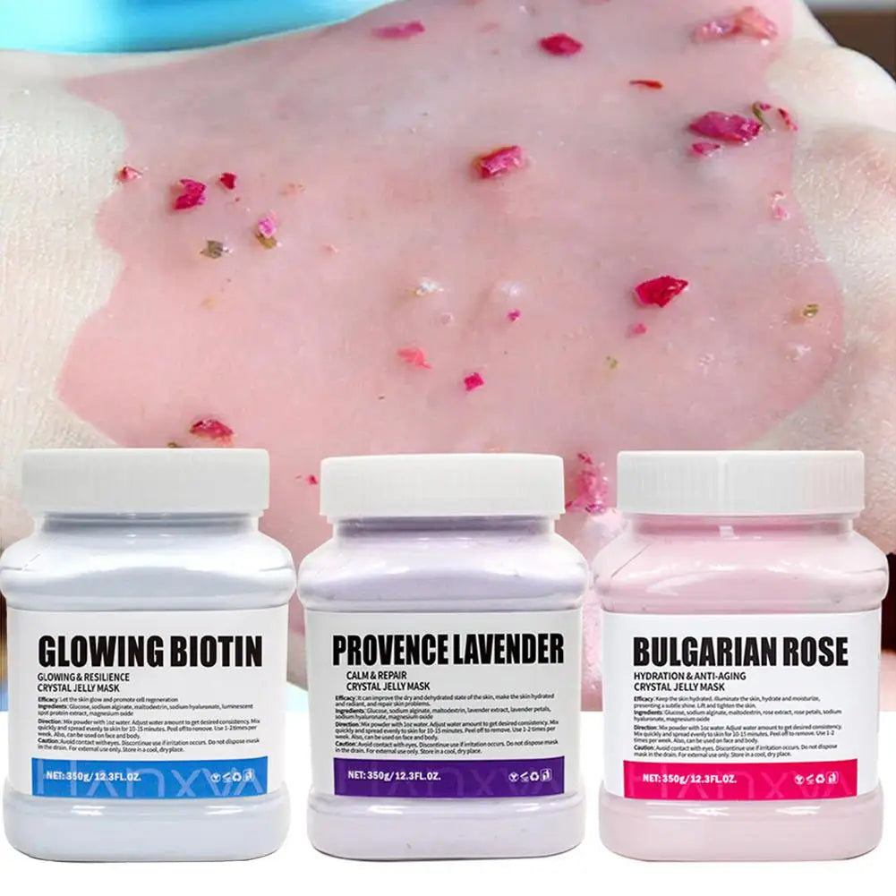 Professional Rose Jelly Face Mask for Hydration, Nourishment, and Skin Care, Gel Peel-Off Mask