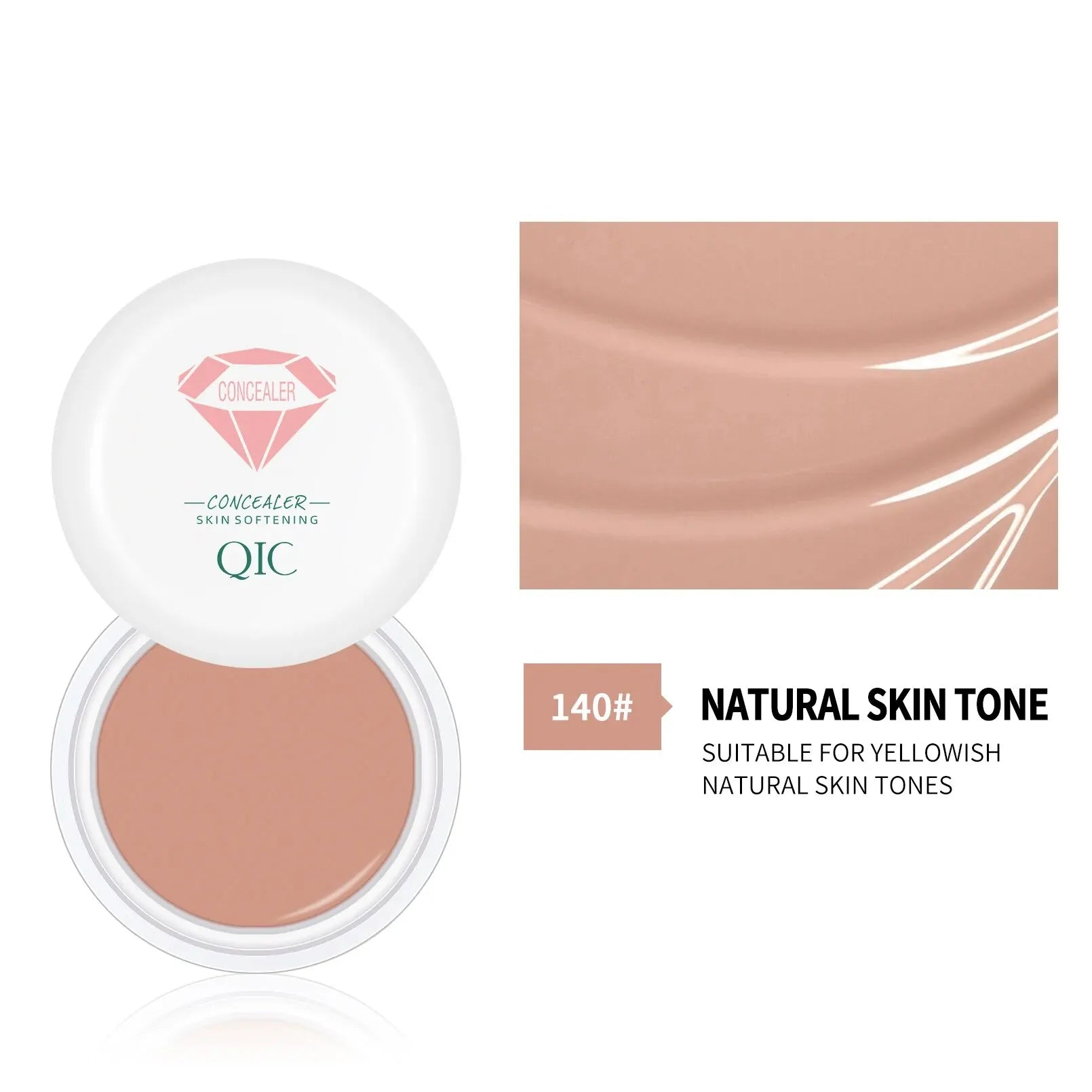 High-Coverage Concealer & Foundation – Anti-Dark Circle, Waterproof BB Cream