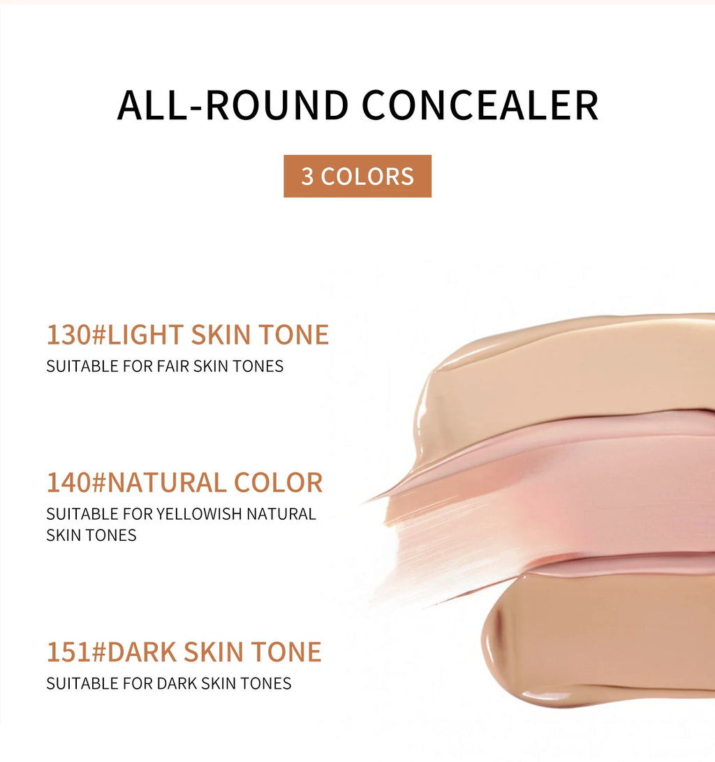 High-Coverage Concealer & Foundation – Anti-Dark Circle, Waterproof BB Cream