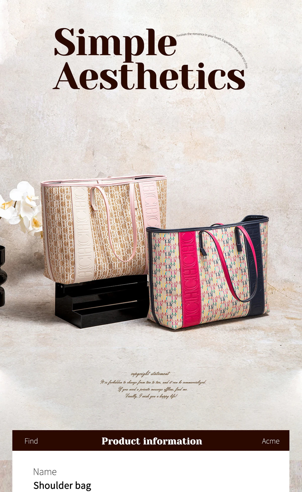 Women's Tote Bag New PVC Large Capacity Splicing Design Women's Bag Commuter Coffee Color Handbag