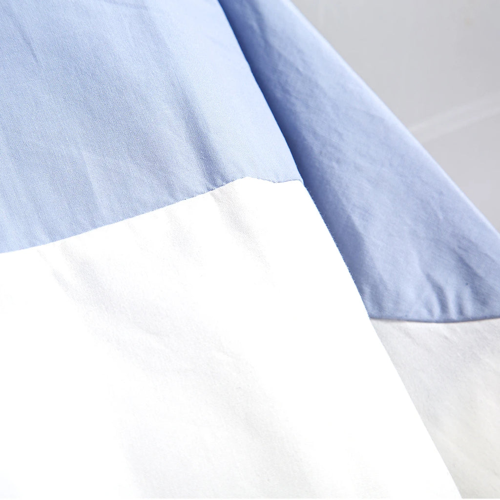 Women's Shirt High Quality Splicing Color Contrasting Long Sleeve Business Shirt Commuter Women's Wear