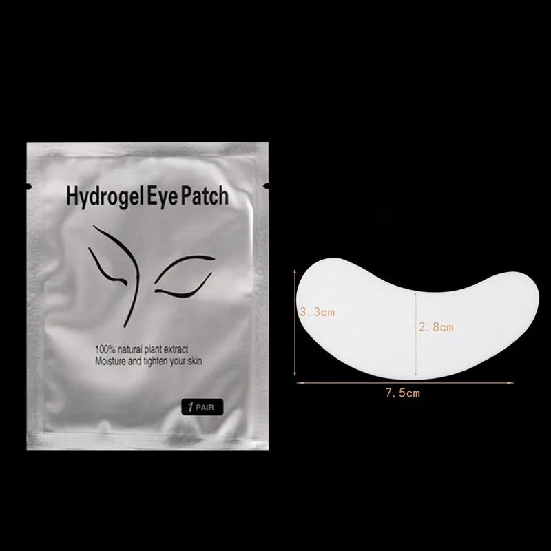 50 pairs of eyelash gel patches for grafting, under-eye extension, and makeup application